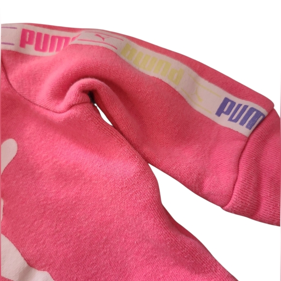 Puma Outfit Newborn Sweatshirt And Pants Pink And Gray - Picture 6 of 15